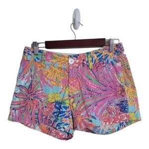 LILLY PULITZER Shorts Women 2 Multicolo Callahan Beach Resort Spectrum Hawaiian